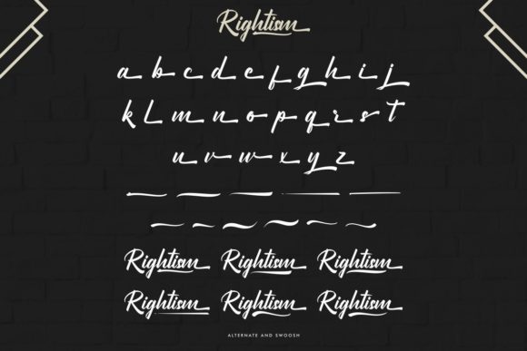 Rightism Font Poster 9