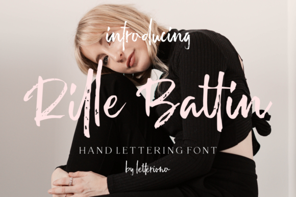 Rille Battin Font Rille Battin Font Poster 1