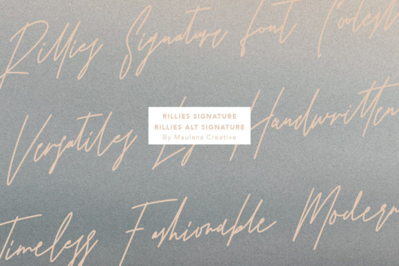 Rillies Font Poster 5