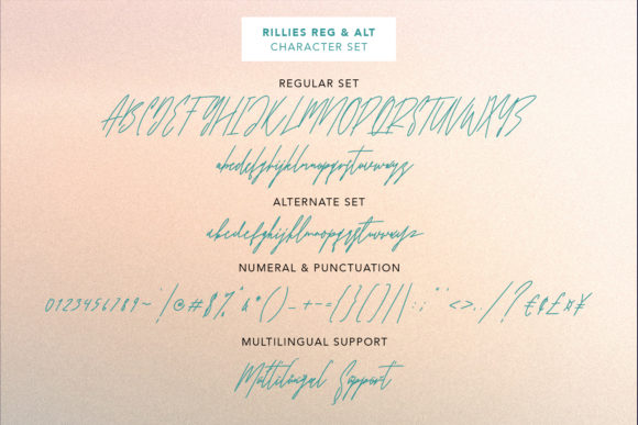 Rillies Font Poster 8
