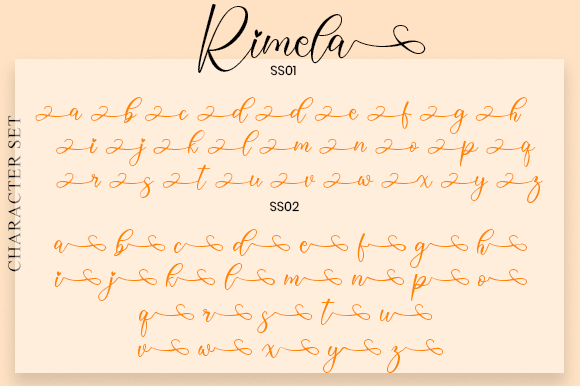 Rimela Font Poster 7