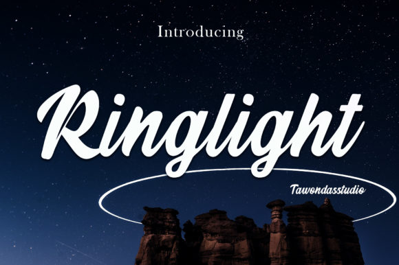 Ringlight Font Poster 1