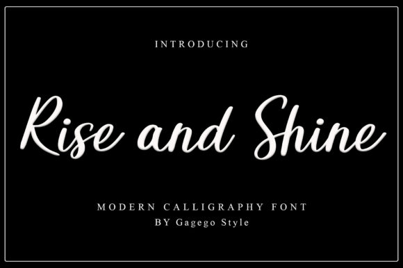 Rise and Shine Font