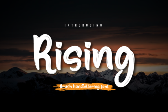 Rising Font Poster 1