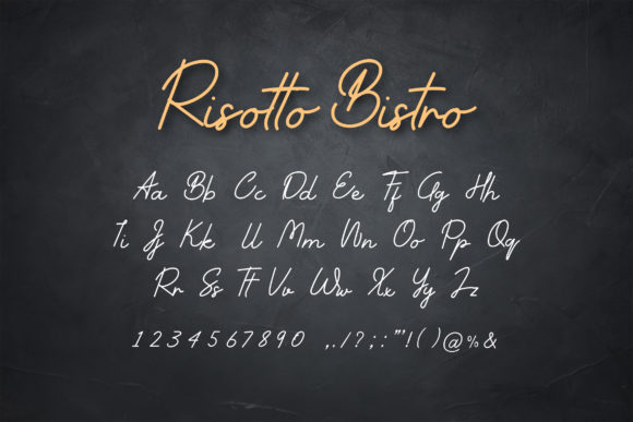 Risotto Bistro Font Poster 4