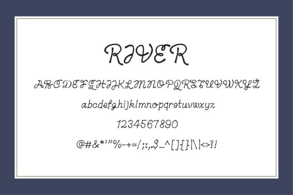 River Font Poster 6