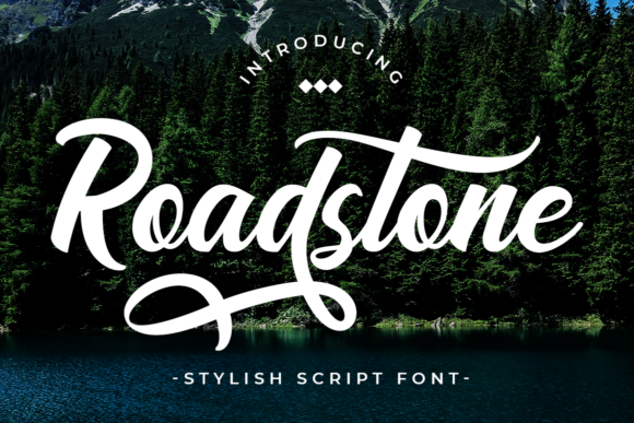 Road Stone Font Poster 1