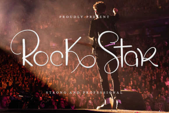 Rock Star Font Poster 1