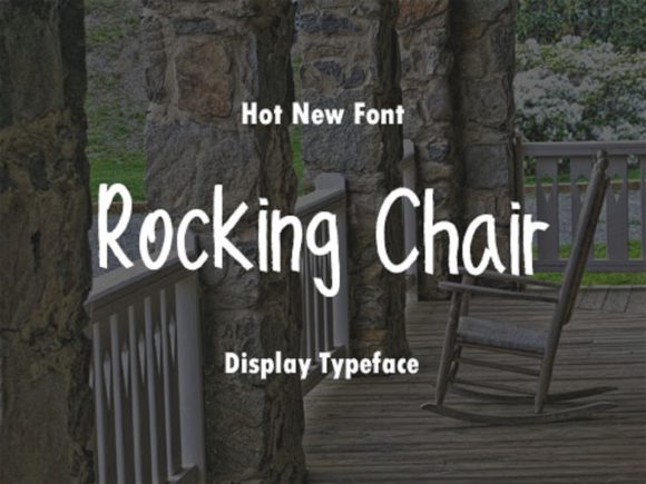Rocking Chair Font Poster 1