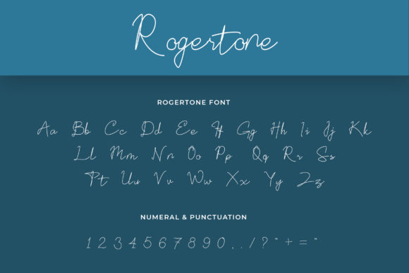 Rogertone Font Poster 2