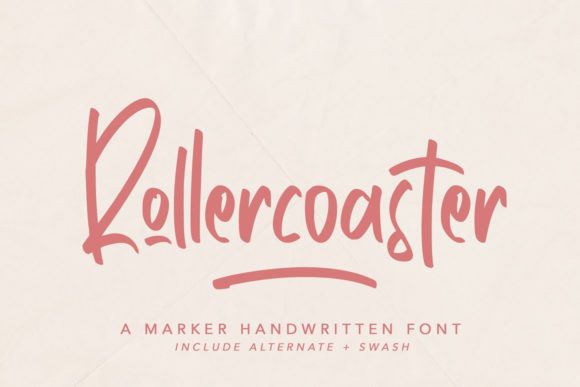 Rollercoaster Font Poster 1