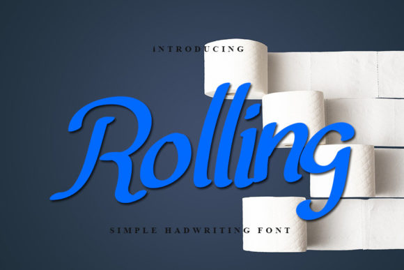 Rolling Font Poster 1