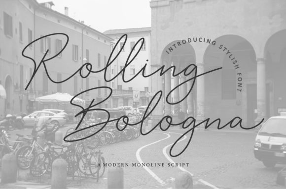 Rolling Bologna Font Poster 1
