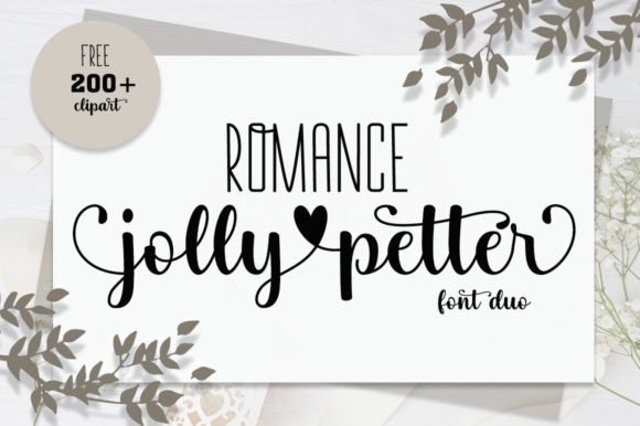 Romance Jollypetter Font Poster 1
