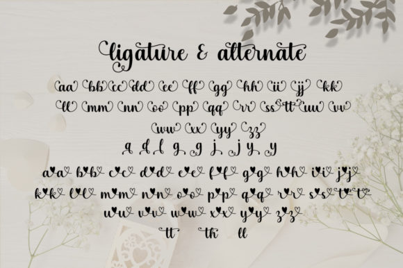 Romance Jollypetter Font Poster 9