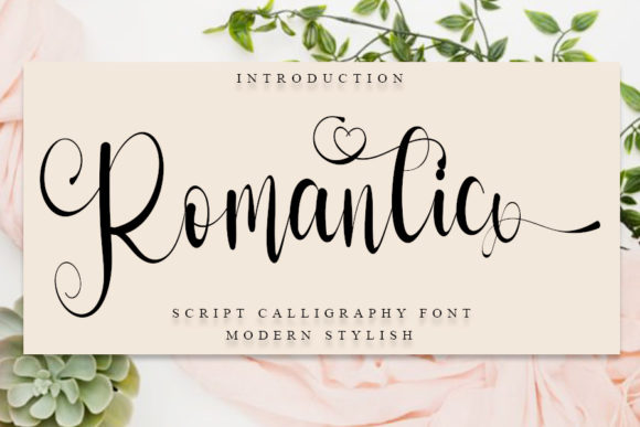 Romantic Font Poster 1