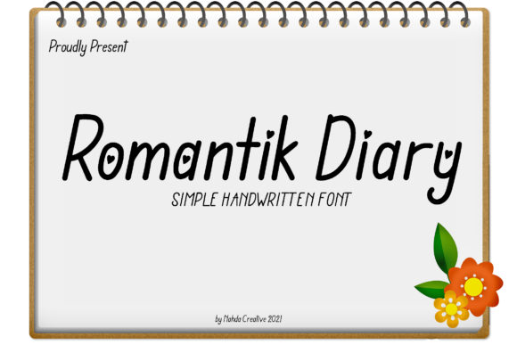 Romantic Diary Font Poster 1