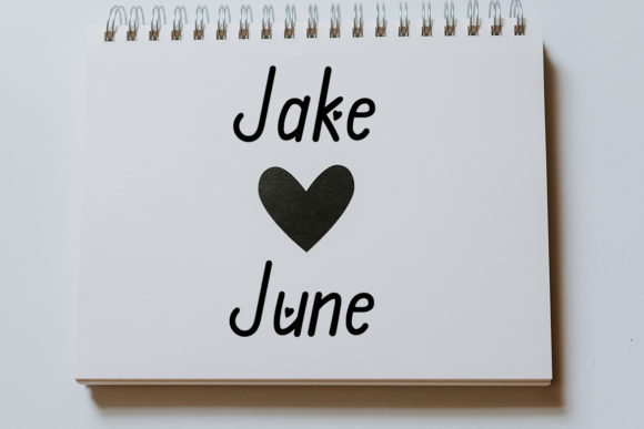 Romantic Diary Font Poster 4