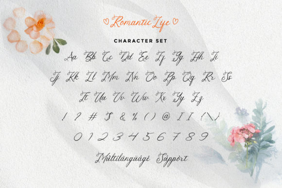 Romantic Life Font Poster 4