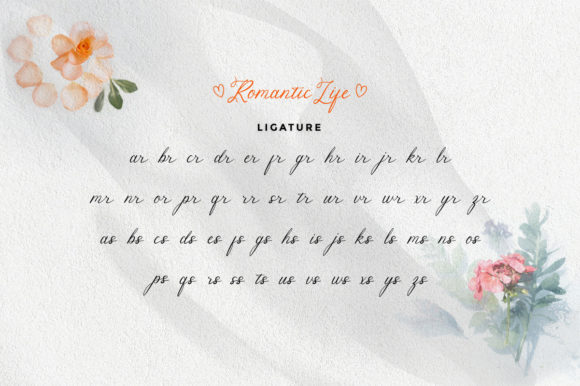 Romantic Life Font Poster 6