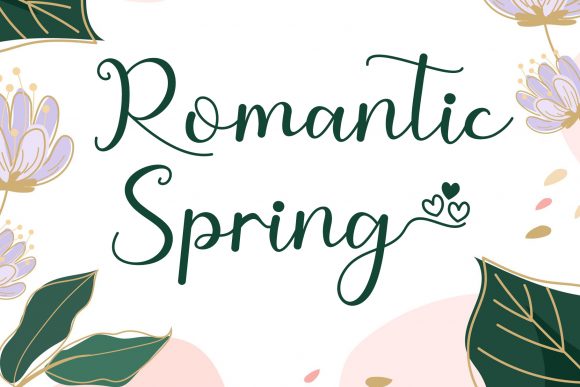 Romantic Spring Font Poster 1