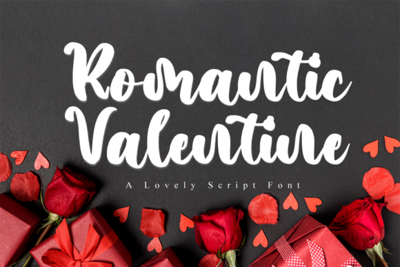 Romantic Valentine Font Poster 1