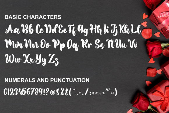 Romantic Valentine Font Poster 9