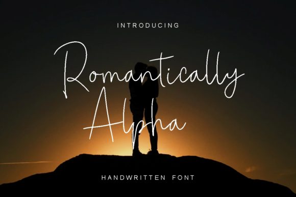 Romantically Alpha Font Poster 1