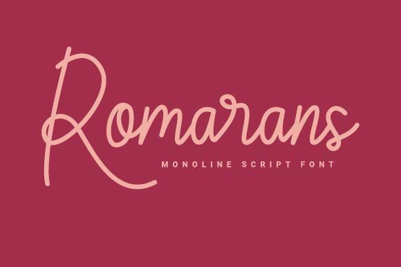 Romarans Font Poster 1
