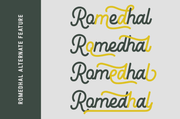 Romedhal Font Poster 7
