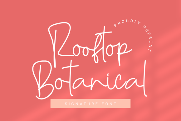Rooftop Botanical Font Poster 1
