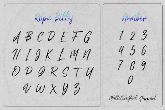 Ropa Billy Font Poster 3