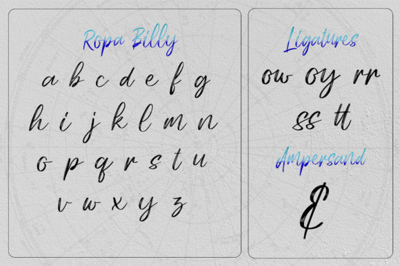 Ropa Billy Font Poster 8