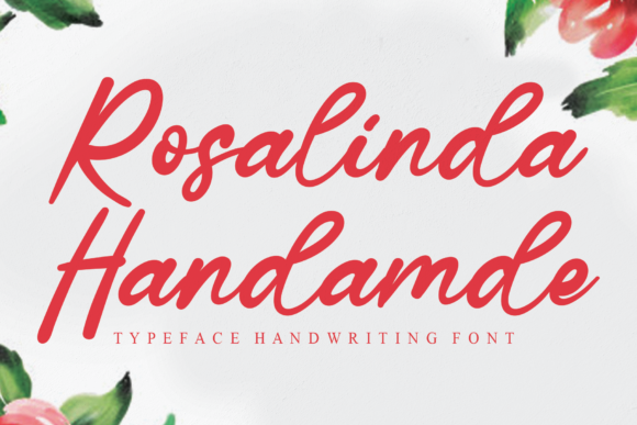 Rosalinda Handamde Font Poster 1