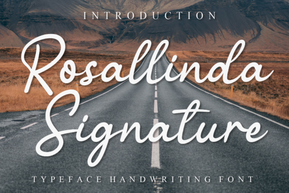 Rosallinda Signature Font Poster 1