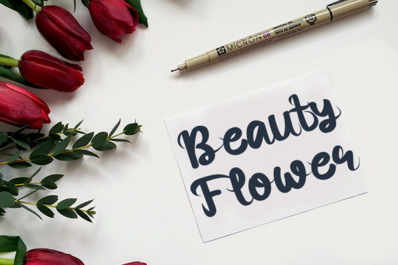 Rose Berry Font Poster 3