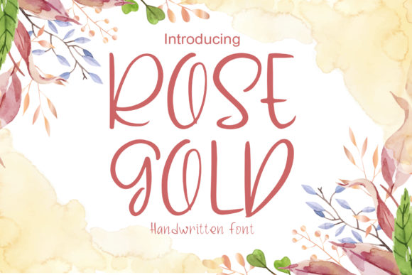 Rose Gold Font