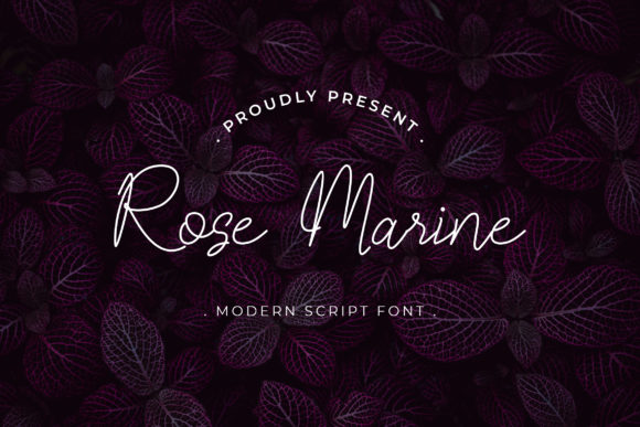 Rose Marine Font Poster 1