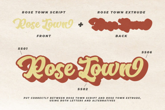 Rose Town Font Poster 6