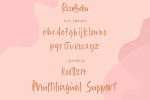 Rosebella Font Poster 9
