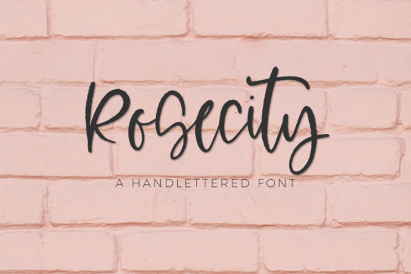 Rosecity Font Poster 1