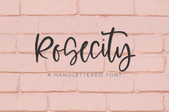 Rosecity Font Rosecity Font Poster 1