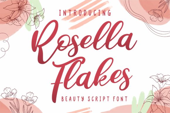 Rosella Flakes Font