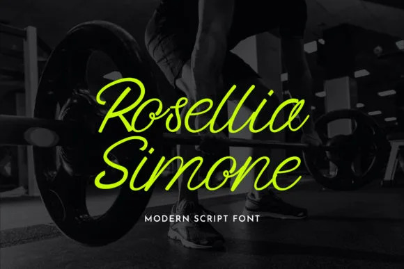 Rosellia Simone Font Rosellia Simone Font Poster 1