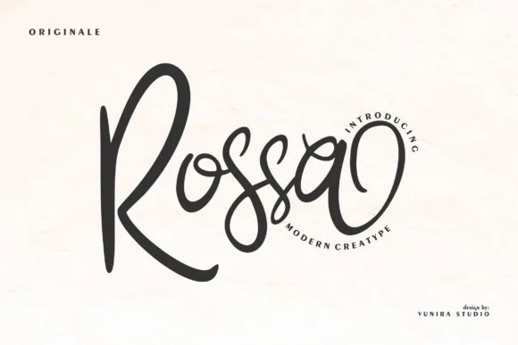 Rossa Font Rossa Font Poster 1
