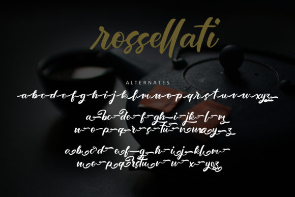 Rossellati Font Poster 10