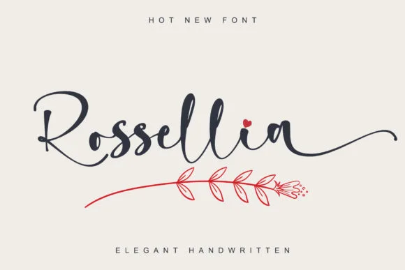 Rossellia Font Rossellia Font Poster 1