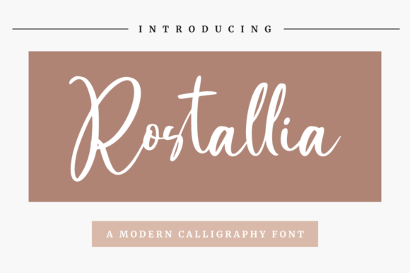 Rostallia Font Poster 1