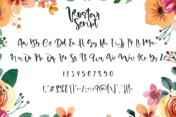 Rostar Font Poster 7