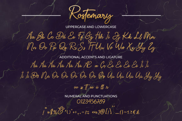 Rostemary Font Poster 9